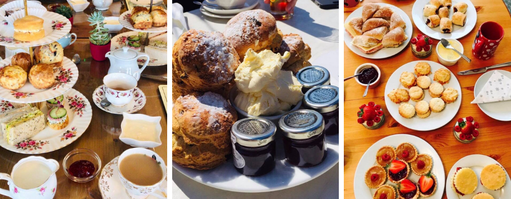 tea and scones, cakes