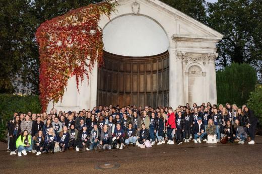 Ralph Lauren staff on the Pink Pony Walk 