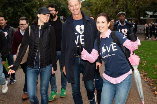 Staff on the Pink Pony walk 