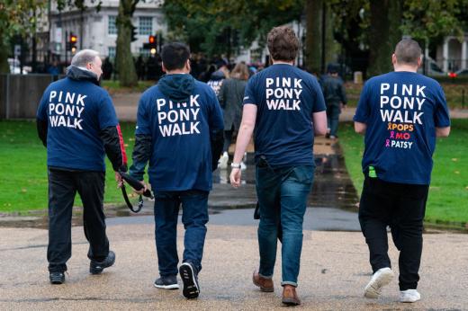 People doing the Pink Pony walk