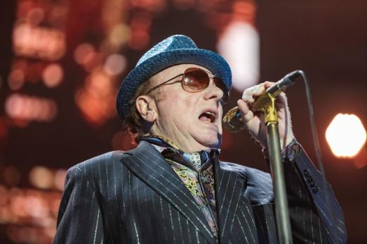 Van Morrison on stage