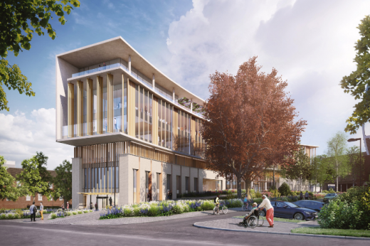 artists impression of the oak cancer centre