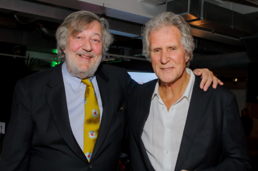 Stephen Fry and and John Illsley of Dire straits at the event