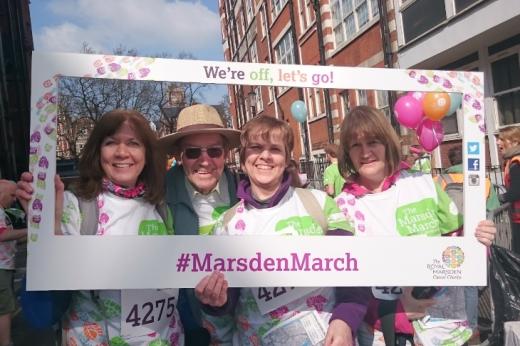 Liz and family on the Banham Marsden March