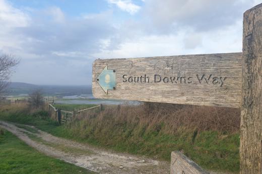 South Downs way signpost