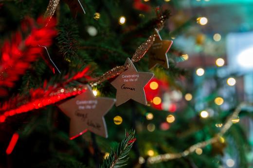 Celebrate A Life stars on the Royal Marsden Christmas tree. 