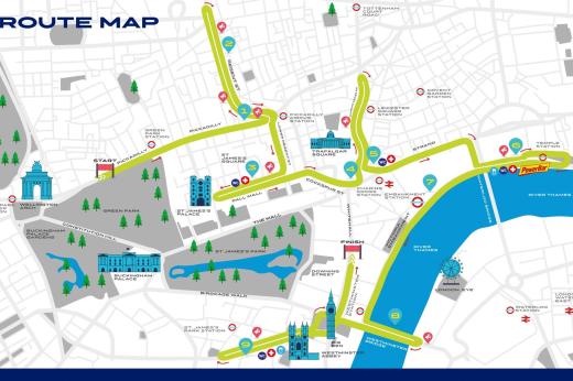 A route map of the ASICS 10k run