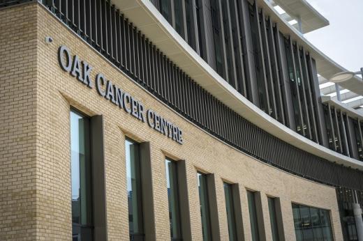Exterior view of the Oak Cancer Centre
