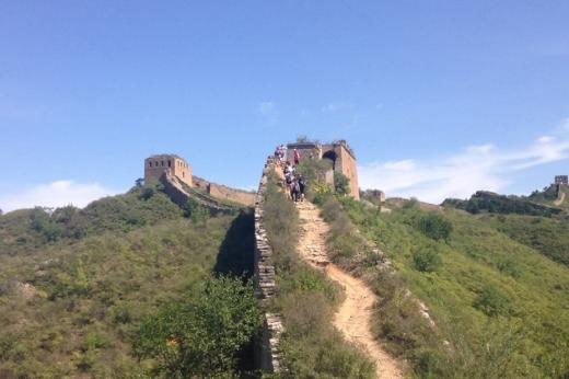 Panoramic view of Great wall of China