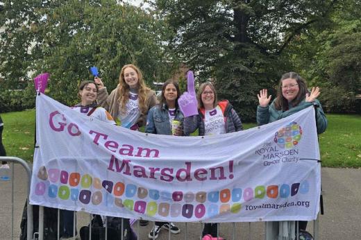 Royal Marsden cheerers at Royal Parks