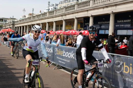 Two RMCC fundraisers at London to Brighton Cycle 
