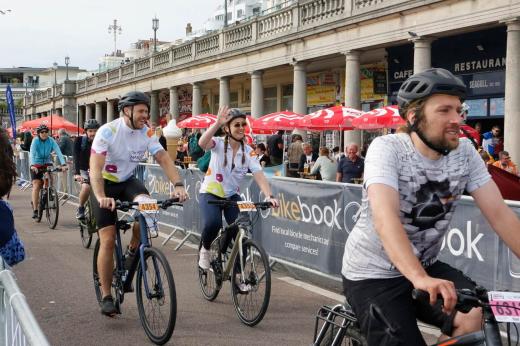 Two RMCC fundraisers at London to Brighton Cycle 