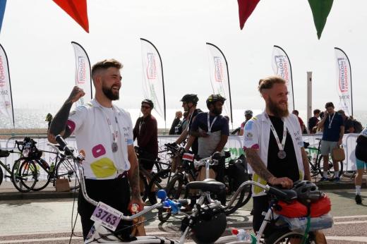 Two RMCC fundraisers at London to Brighton Cycle 