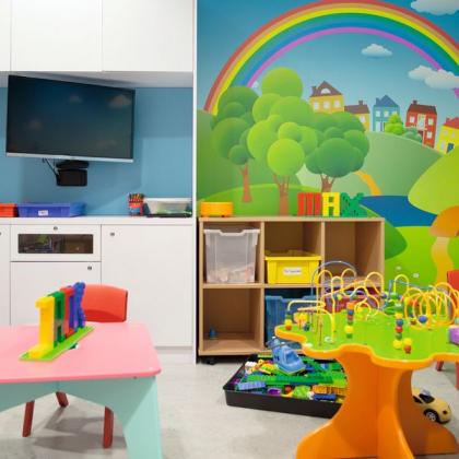Radiotherapy play room at the Centre