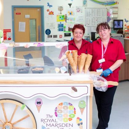 Ice Cream Trolley in the Oak centre