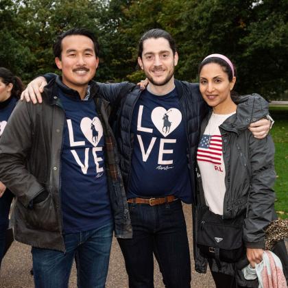 Ralph Lauren staff on the Pink Pony walk