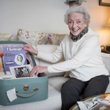 Shirley in her home
