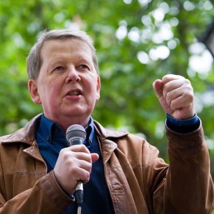 Bill Turnbull speaking at The Banham Marsden March 2022