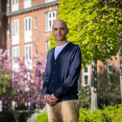 Nick Symani patient outside The Royal Marsden
