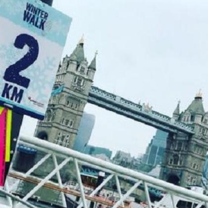 London Bridge on a cold winter's day