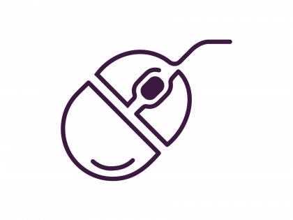 Illustration of a computer mouse
