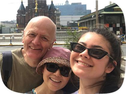 Natsuko with her family