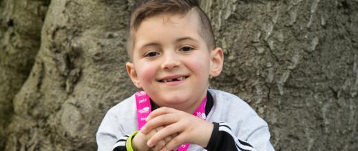 Blue Tobin with his Marsden March medal