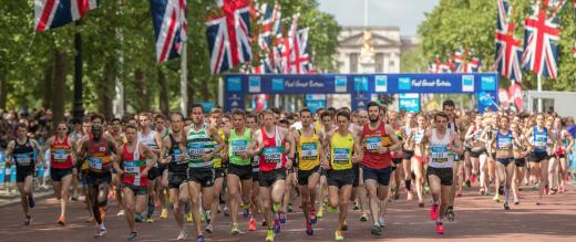 Runners on The Mall in the Vitality 10K