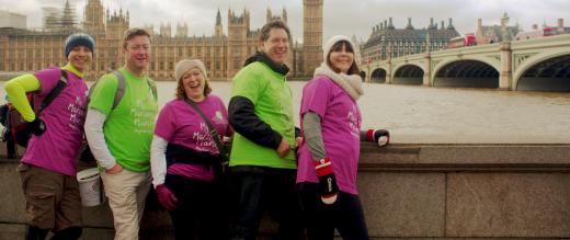My Marsden March group in front of Houses of Parliament