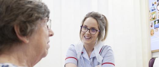 Patient receives treatment on the Mobile Chemotherapy Unit