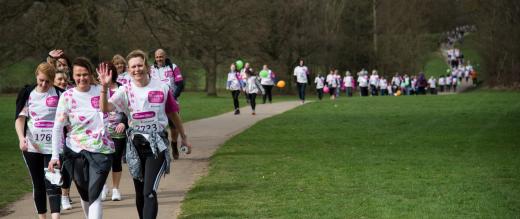 Marsden March line of walkers