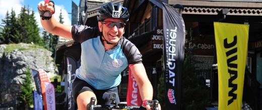 Ed Crosse cycling for the Royal Marsden