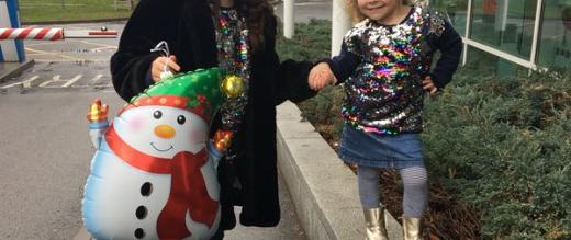 Lila with her sister