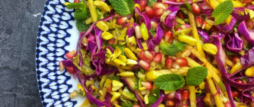 Rainbow Christmas slaw