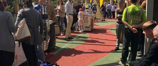 People at the Glade garden opening