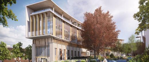 Artists impression of the new Oak Cancer Centre