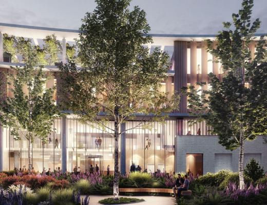Artists impression of the new Oak Cancer Centre