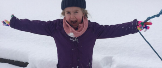 Isabella in snow