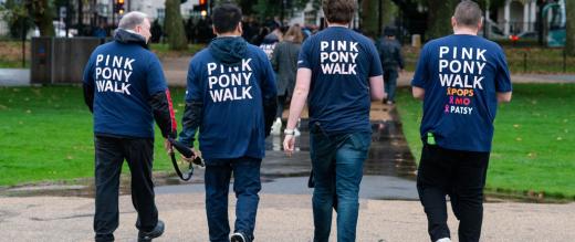 People doing the Pink Pony walk