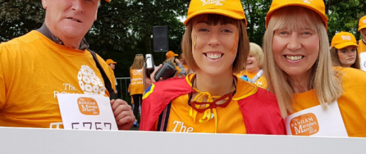 Laura and friends at the march