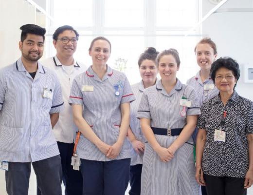 Some of The Royal Marsden team