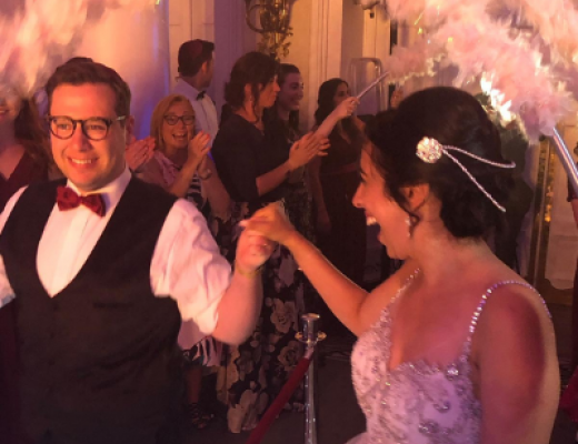 Laura and husband at their wedding