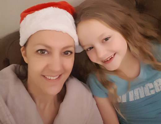 Rebecca with her daughter