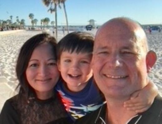 Richard with his family