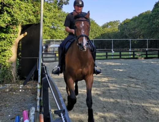 Graham on a horse