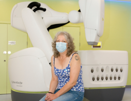 Davina with cyberknife