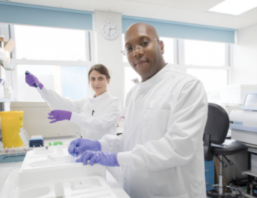 scientists in lab