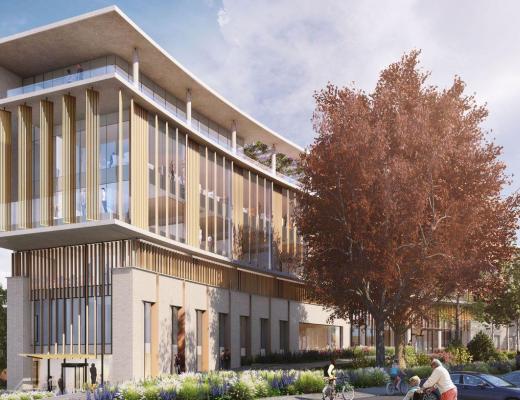 Artist's impression of the Oak Cancer Centre