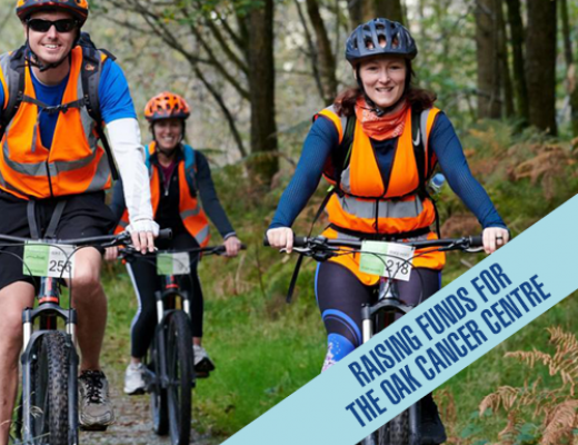 Three cyclists on Lake District Triple Challenge 