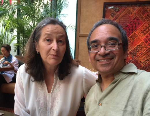 Annie with her husband